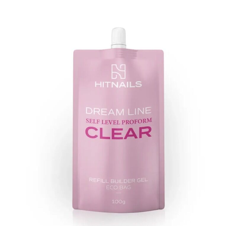 Gel de Construção - Dream Line Self Level ProForm Refil 100gr - clear