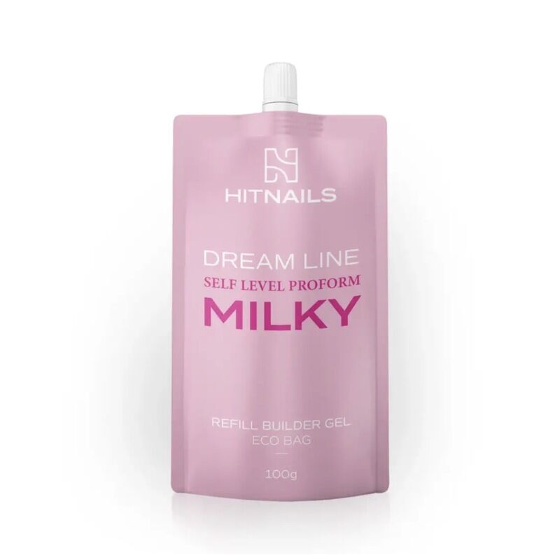 Gel de Construção - Dream Line Self Level ProForm Refil 100gr - Milky