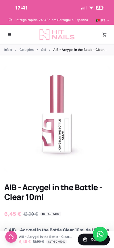 AIB - Acrygel in the Bottle 10ml - clear