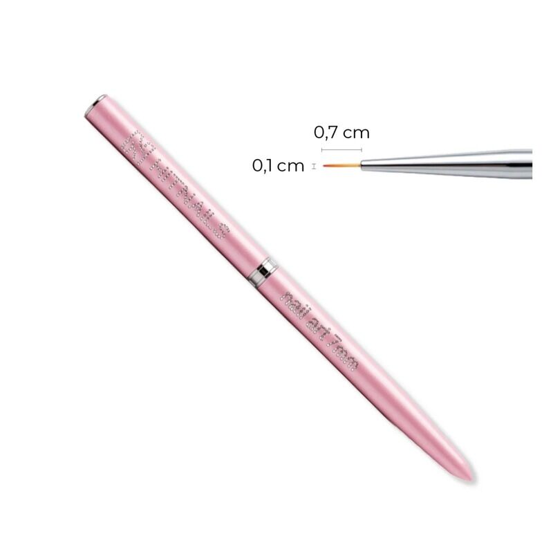 Pincel Nail Art com Tampa 7mm