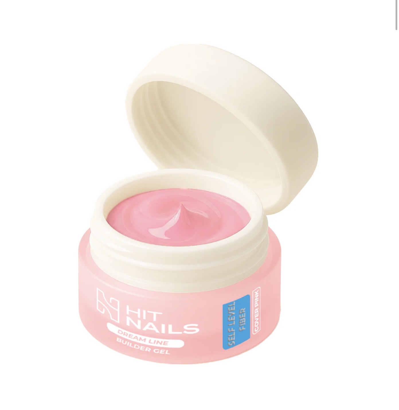 Gel de Construção - Dream Line Self Level Fiber 22gr - cover pink