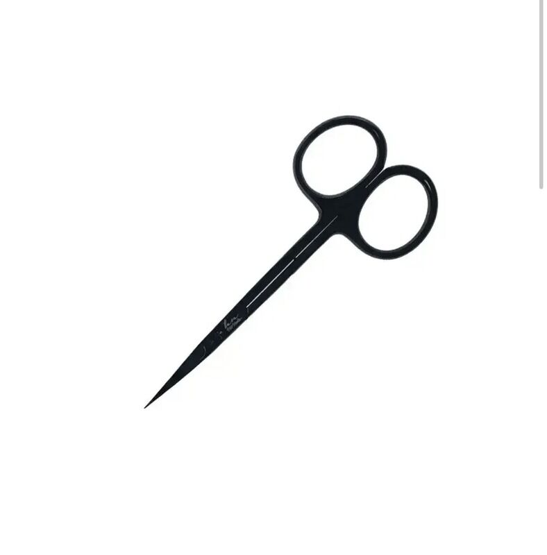 Tesoura de cutículas pro-Black Titanium com lâmina curvada