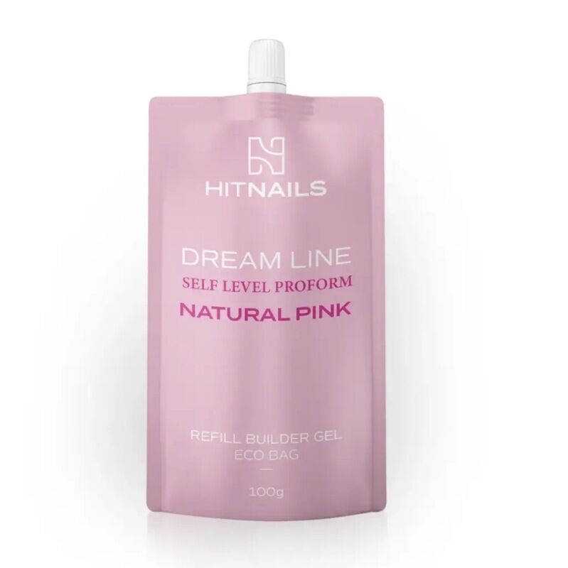 Gel de Construção - Dream Line Self Level ProForm Refil 100gr - natural pink